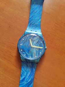 swatch斯沃琪瑞士手表moma合作款星空艺术情侣表suoz335 suoz333