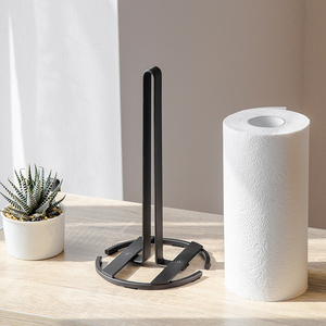 厨房纸巾架立式用纸座北欧创意卷纸架桌面免打孔宜家保鲜膜收纳架