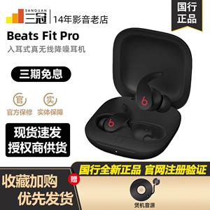 Beats Fit Pro入耳式真无线主动消降噪蓝牙运动健身苹果耳机翼塞