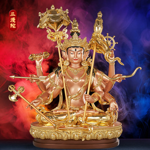 大白伞盖佛母68cm树脂藏式大白伞佛母佛三世如来佛母佛像摆件家用
