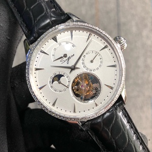 海鸥陀飞轮机芯机械男表日历月相免费私人定制手表玫瑰金新款特价