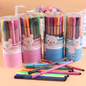 爱好水彩笔1661-12/18/24/36色 可水洗彩色笔 儿童画画笔涂鸦笔