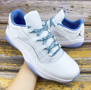适配airjordan 11 low legend blue白蓝传奇蓝扎染腰果花aj11鞋带