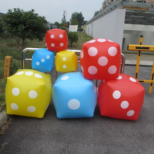 超大充气骰子色子筛子PVC促销活动道具大富翁游戏活动品儿童玩具