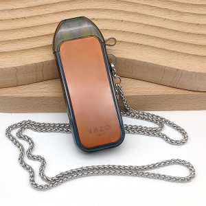 0烟杆保护套透明壳软vazo电子化雾烟杆金属挂绳项链子