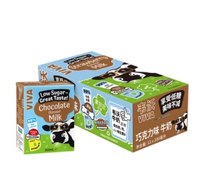 韦沃viva巧克力味牛奶200ml*24盒英国进口巧克力牛奶0蔗糖低糖