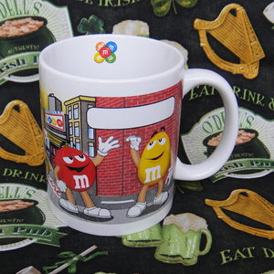 创意 可爱卡通m豆mm豆巧克力豆儿童杯马克杯陶瓷杯水杯子收藏礼物