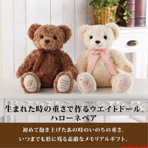 【代购】日本纯手工定制泰迪熊/婴儿出生纪念体重熊/宝宝生日礼物