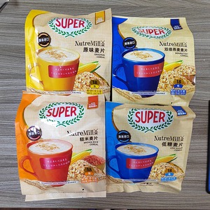 马来西亚进口超级Super速溶即食燕麦原味麦片红稻米谷物营养早餐