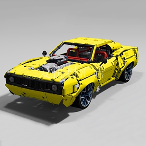 000人付款淘宝future moc积木适用乐高雪佛兰1969chevrolet科迈罗跑车