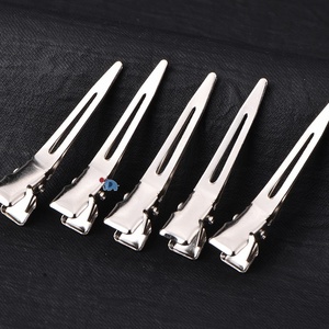 不锈钢定位夹美发纹理烫分区夹子烫发工具鸭嘴夹钢夹发型用品