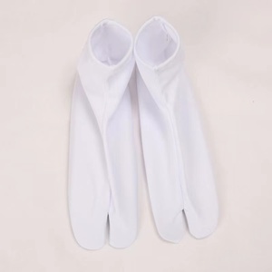 日本男女足袋袜二趾袜分趾袜和服木屐袜防滑短筒简约吸湿排汗白色