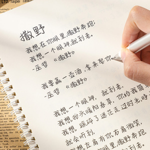 原耽语录手写体字帖练字帖合集女生字体大气漂亮清新文艺奶酪体练字本