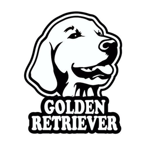 Golden Retriever Dog金毛狗摩托车装饰车贴6z-0033