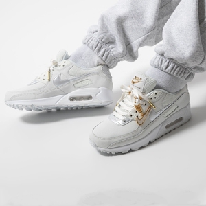 代购耐克 nike air max 90 链子 复古女子跑鞋 dc1161 100