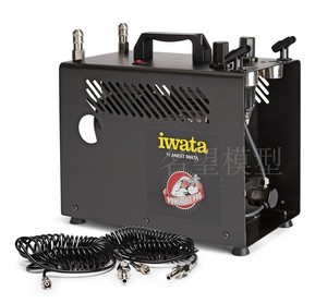 名望模型 IWATA/岩田 IS-975SH 模型喷涂 可调压带气罐自停机气泵