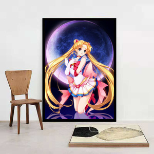 5d新款卡通钻石画满钻日本动漫美少女战士点钻贴珠画水冰月点砖绣