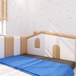 床头软包榻榻米软包墙围防撞软包背景墙儿童房床头板墙面装饰靠背