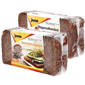 德国进口捷森黑面包全麦面包黑麦吐司片饱腹代餐健身谷物早餐500g