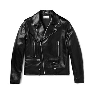 现货 海外正品 saint laurent 男款圣罗兰 经典l01机车皮衣