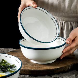 潮州陶瓷商用面碗 面馆专用碗定制印字 米粉汤粉螺蛳粉大碗拉面碗