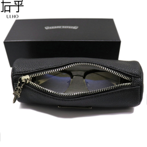 00tb171057438淘宝马蹄克罗心眼镜盒抗压便携手工近视眼镜袋高档