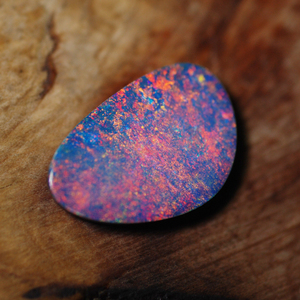 姳佳欧泊天然澳宝18k金镶嵌吊坠戒面猫眼原石彩宝蛋白石加工欧珀