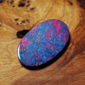 欧泊石项坠天然双层围岩澳宝石4.8ct10*18彩宝猫眼项链吊坠蛋白石