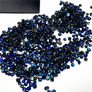 天然无烧蓝宝石矿区自产优质山蓝戒面玻璃体高火彩订做款式