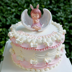 米帝欧可爱女孩儿童周岁百天许愿天使生日蛋糕北京市同城配送加高