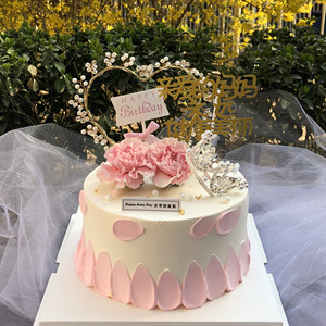 米帝欧新鲜生日蛋糕水果夹层妈妈网红创意康乃馨加高北京同城配送