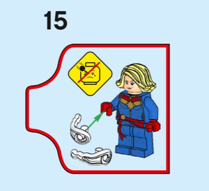 lego 乐高 超级英雄系列 76196 圣诞版 惊奇队长 人仔 2发射