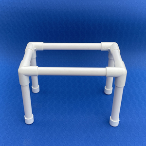 pvc管支架支撑龟缸周转箱过滤盒 过滤箱支架 塑料架 塑料置物架