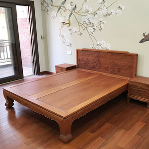 实木明式红木床花梨木床实木床明清古典中式双人床大床1.8米1.5米