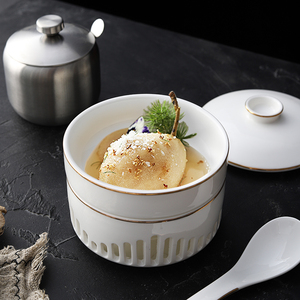 酒店位菜盅蜡烛炖盅加热碗位上汤盅商用翅盅鲍鱼盅海参碗盅辽参盅