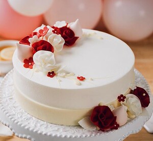 北京味多美生日蛋糕天然乳脂【花漾蛋糕】官方包邮配送实体取