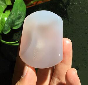 巴西水胆玛瑙吊坠挂件纯天然原色正品牌子方牌礼物男女