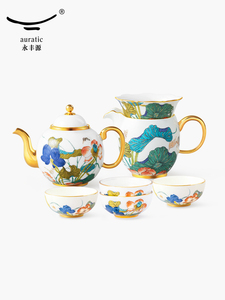 国瓷永丰源 幸福和鸣8头9头陶瓷中式茶具咖啡具4人位茶壶功夫茶具