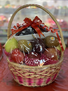 台湾同城配送水果礼篮盒新年商务探病送礼长辈包邮中秋