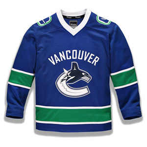 冰球服Vancouver Canucks温哥华加人队空白个性定制球衣