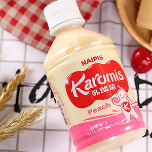 台湾原装进口naipis卡酪蜜思乳酸菌酸奶饮料原味水蜜桃290ml*8瓶