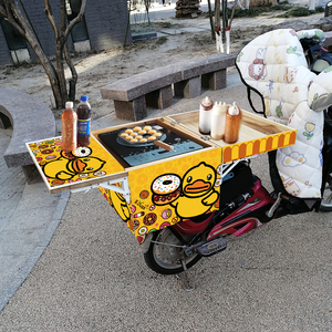 流动小吃车不锈钢早餐车外卖出摊关东煮麻辣烫涮串摆摊车20人付款200