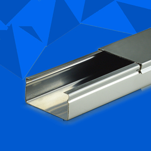 不锈钢304方形明装卡扣隐形装饰美化墙面穿线桥架金属家用护线槽