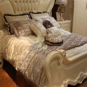 欧式法式高档奢华样板房床上用品十一件套件样板间床品多件套装