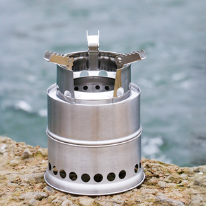 便携户外木煤气柴火炉 便携野炊木柴炉 木材气化炉 野营木材炉