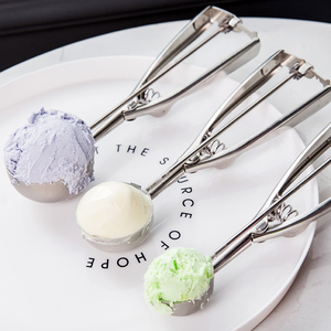 不锈钢雪糕勺子冰激凌挖球勺子商用挖球勺冰淇淋勺西瓜水果挖球器