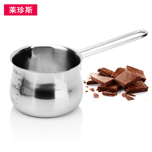 莱珍斯加厚304不锈钢材质巧克力隔水融化碗黄油加热碗烘焙加热锅