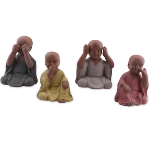 不听不闻不问摆件
