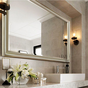 美式防水浴室镜子欧式简约浴室柜镜子防爆壁挂防水洗手间镜子包邮