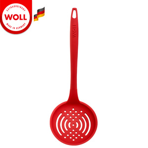 德国WOLL原装硅胶漏勺大号过滤勺笊篱捞勺厨房烹饪工具耐高温